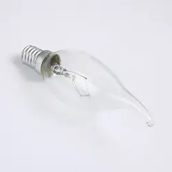 Traditional clear frosted glass C35  220V B22 E27   light clear bulb lamp  Incandescent Candle Bulb For Decoration Light