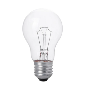 A55 A60 Light Clear Glass 60W 220-240V Edison Incandescent Bulb Passed Ce RoHS incandescent bulb