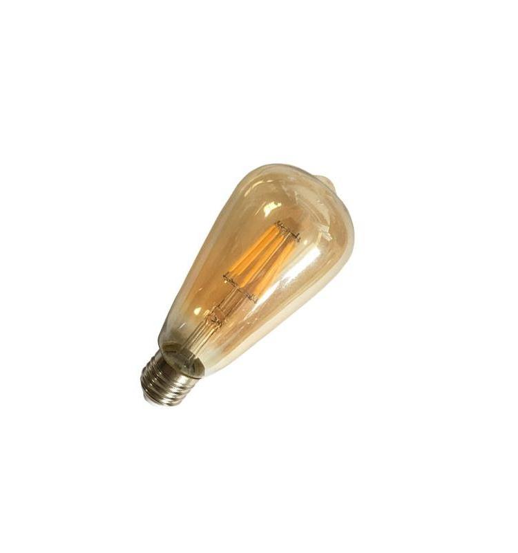 Led Filament Bulb ST64 6w amber Edison bulb lights for Outdoor String Lighting