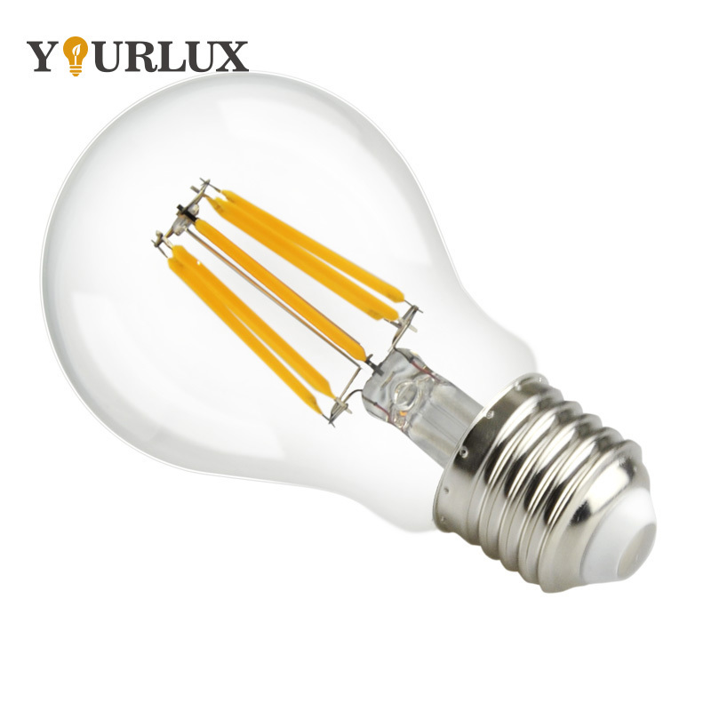 230V  6W E27 B22 Base A60  A70  G45  G80  C35  Led   Filament LED Bulb   Direct  Buy  From  China