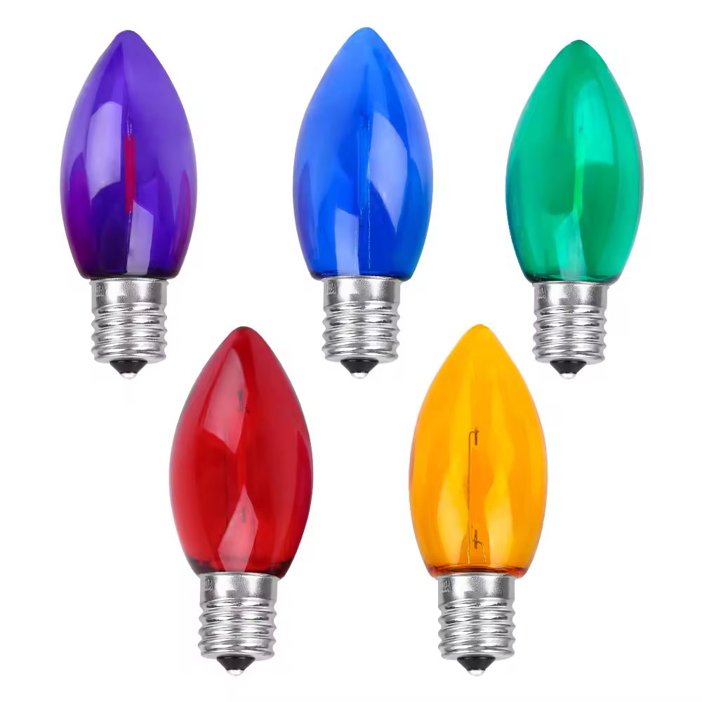 Cheap Colored bulbs Color Changing E27 led light bulbs 2W 3W 4W E14 C9 C35 candle colorful led bulb