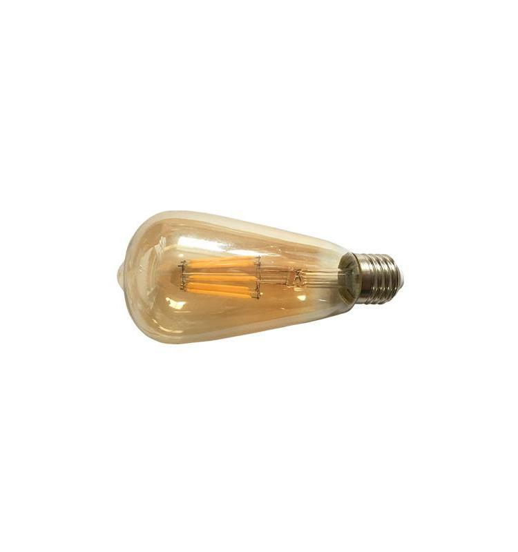 Led Filament Bulb ST64 6w amber Edison bulb lights for Outdoor String Lighting