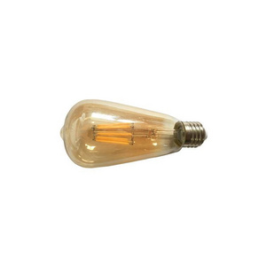 Led Filament Bulb ST64 6w amber Edison bulb lights for Outdoor String Lighting