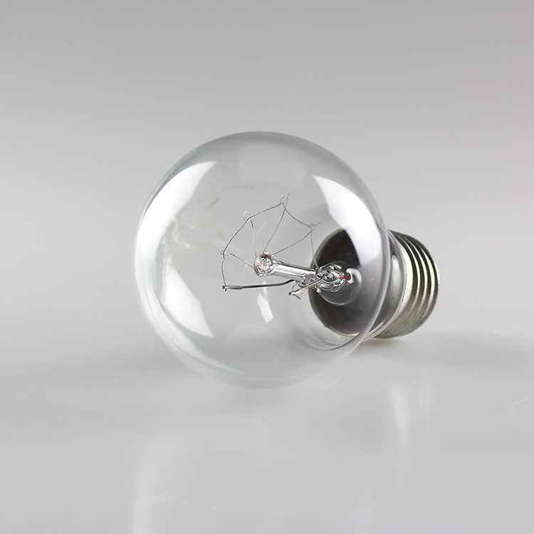 A55 A60 Light Clear Glass 60W 220-240V Edison Incandescent Bulb Passed Ce RoHS incandescent bulb