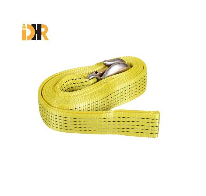 Factory Sell Tow Strap Heavy Duty with Towing Hook for car and truck