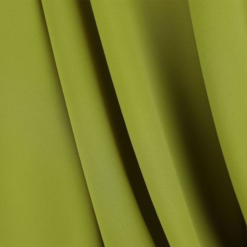 Polyester Chiffon Flat 100% Polyester Fabric Solid Fabric Soft Recycled Polyester Chiffon Fabric