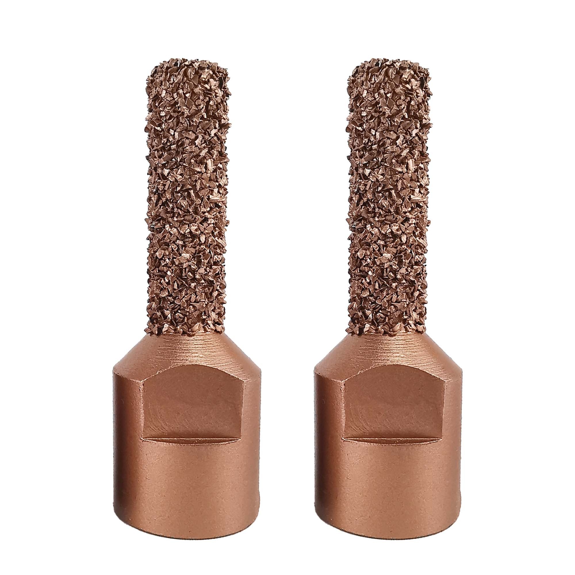 Vacuum Brazed Tungsten Carbide Finger Bits Drilling Tools For Marble Granite Concrete