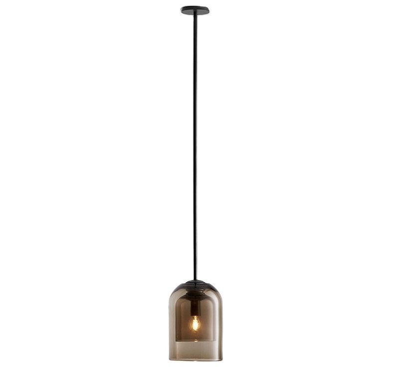 2023 Nordic Modern Minimalist Chandelier Elegant Double-Deck Glass Pendant light Adjustable Cord Ceiling Light for living room