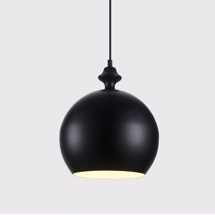 Indoor living room pendant lights, dining room metal black lighting fixtures