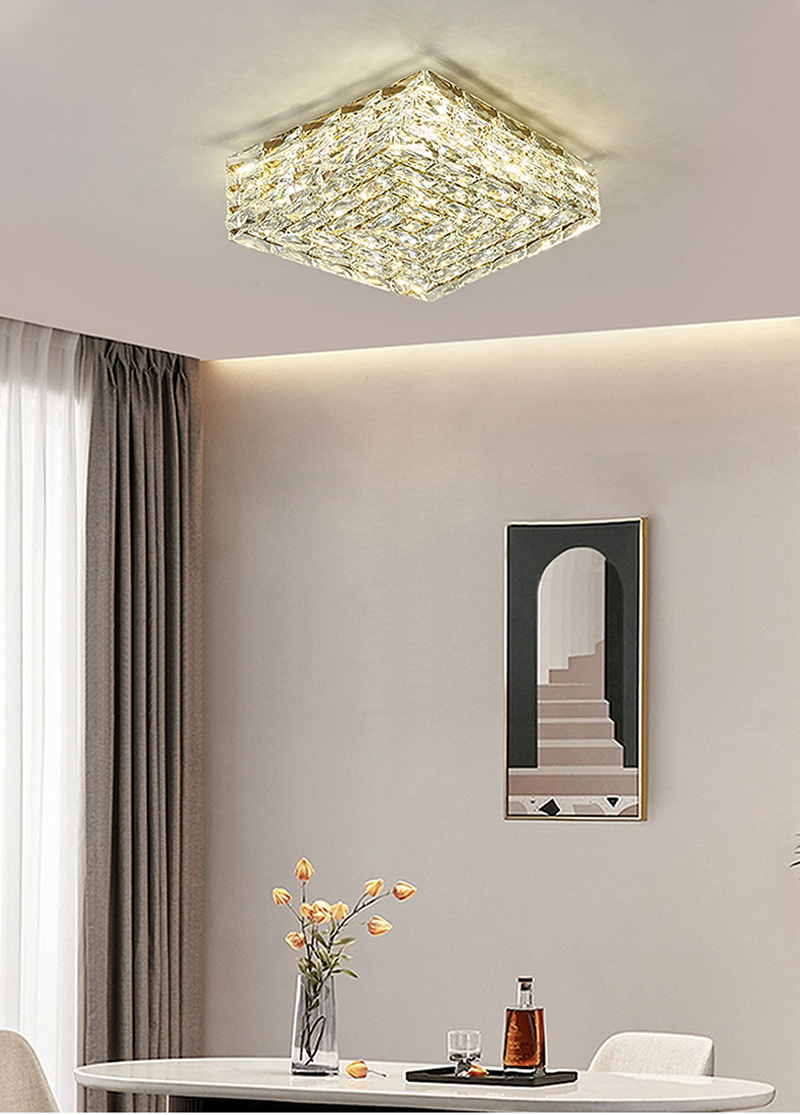 LED modern luxury for living room bedroom light fixture K9 crystal ceiling light