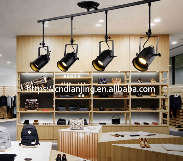 Nordic Simple Style store lighting Industrial Loft Long Pendant Light With Edison Bulb