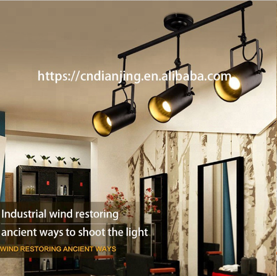 Nordic Simple Style store lighting Industrial Loft Long Pendant Light With Edison Bulb