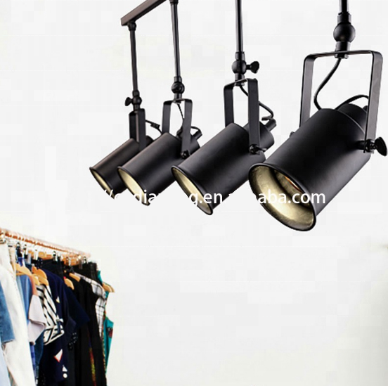 Nordic Simple Style store lighting Industrial Loft Long Pendant Light With Edison Bulb