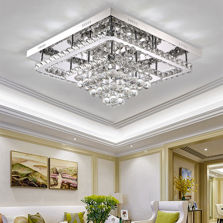 Hot Sale High Quality Crystal Led Ceiling Light  For hotel home bedroom living room