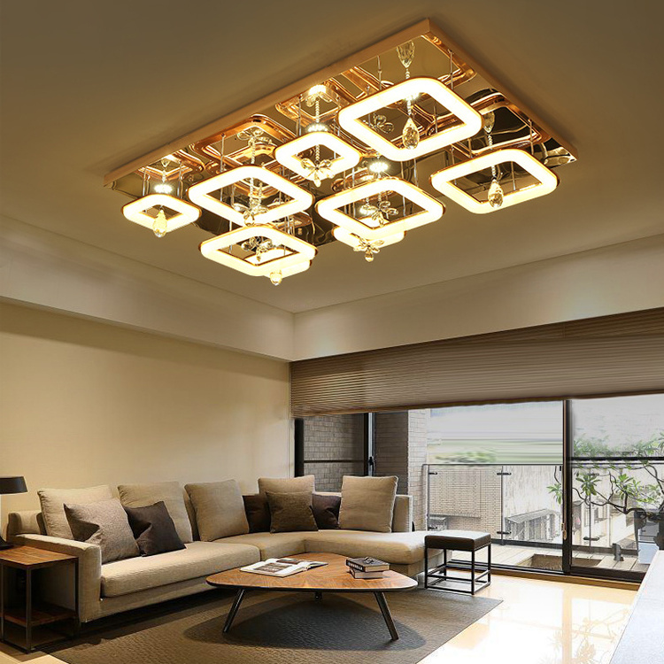 Latest Design Fashionable Crystal Ceiling Lamp low led ceiling crystal chandelier for hotel living room