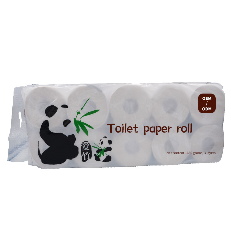 Water Soluble Toilet Paper Soft And Hygienic 3 Ply Bathroom Tissue Bamboo Toilet Paper Roll