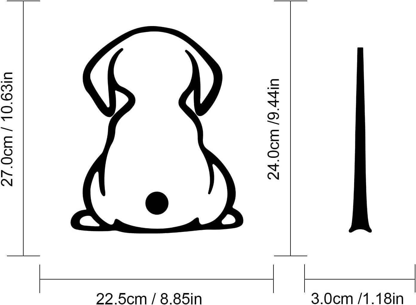 Waterproof Vinyl Cartoon Dog Decal Funny Dog Moving Tail Decals and Stickers for Car Rear Wipers Windshield Window Decoration