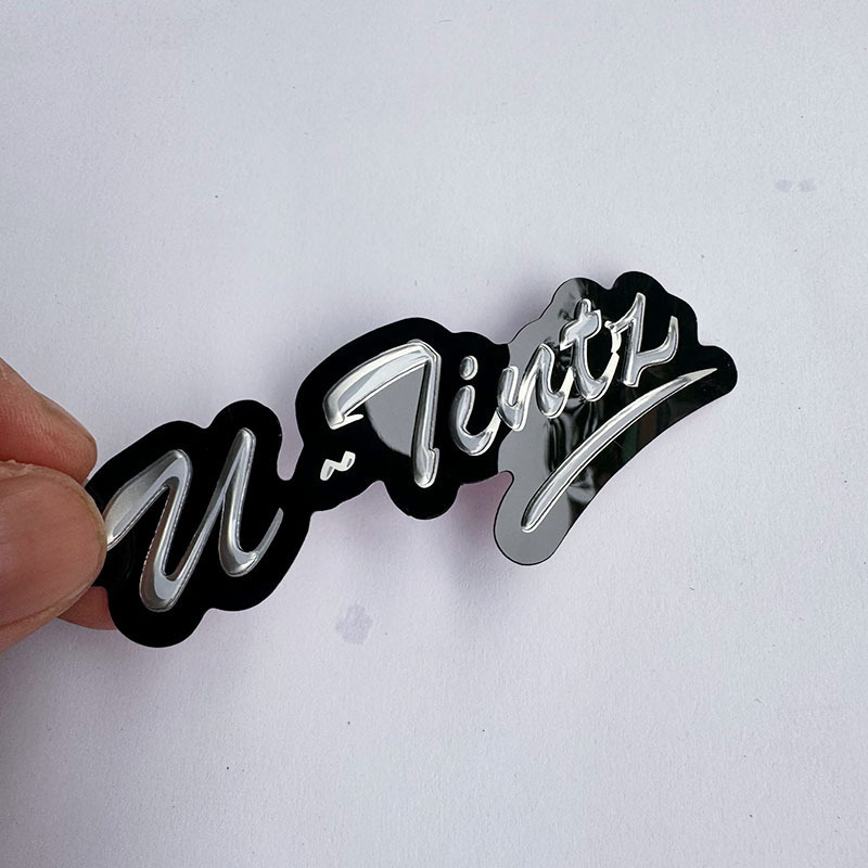 Custom Car Emblem Letters Sticker DIY 3D Chrome Small Badge Decal