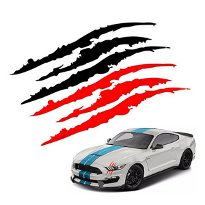 Car Sticker Reflective Claw Scratch Stripe Marks Headlight Decal Paw Creative Scratch Sticker Ghost Claw Sticker