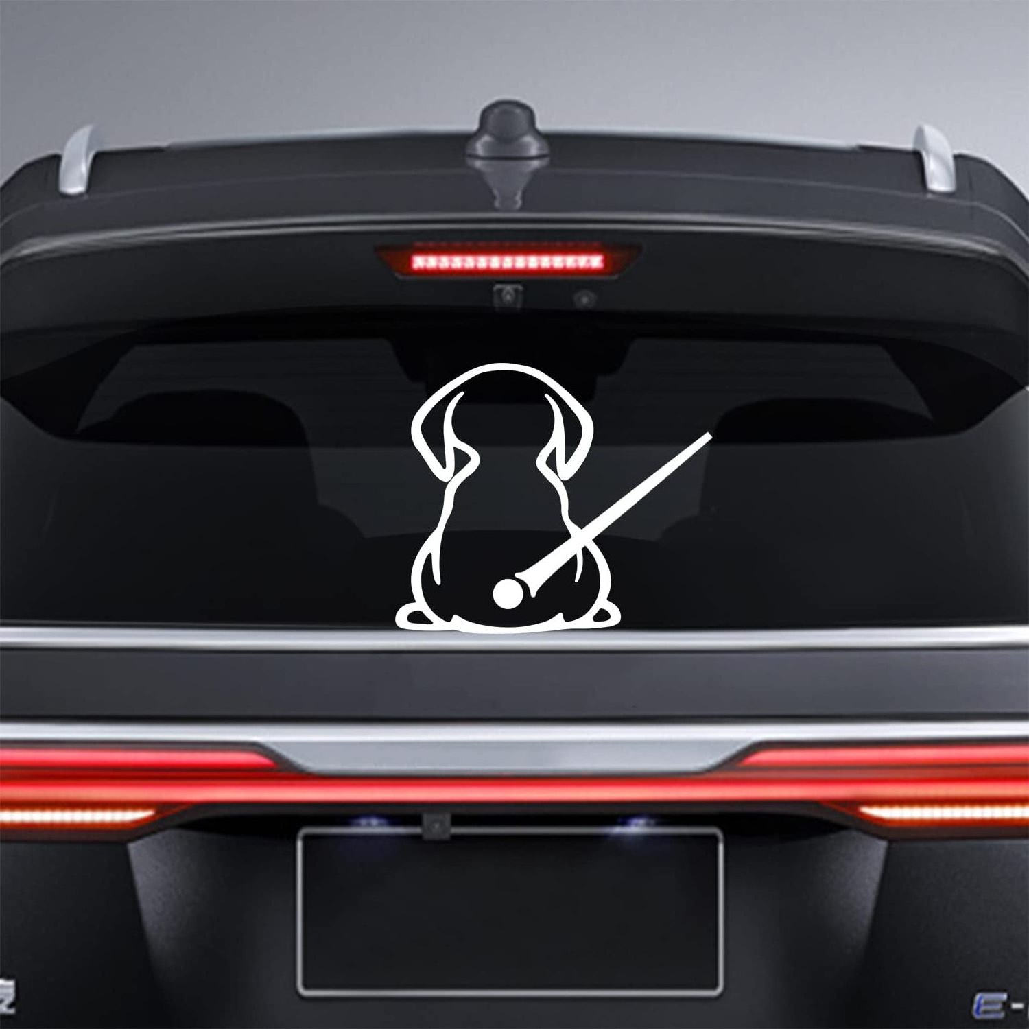 Waterproof Vinyl Cartoon Dog Decal Funny Dog Moving Tail Decals and Stickers for Car Rear Wipers Windshield Window Decoration