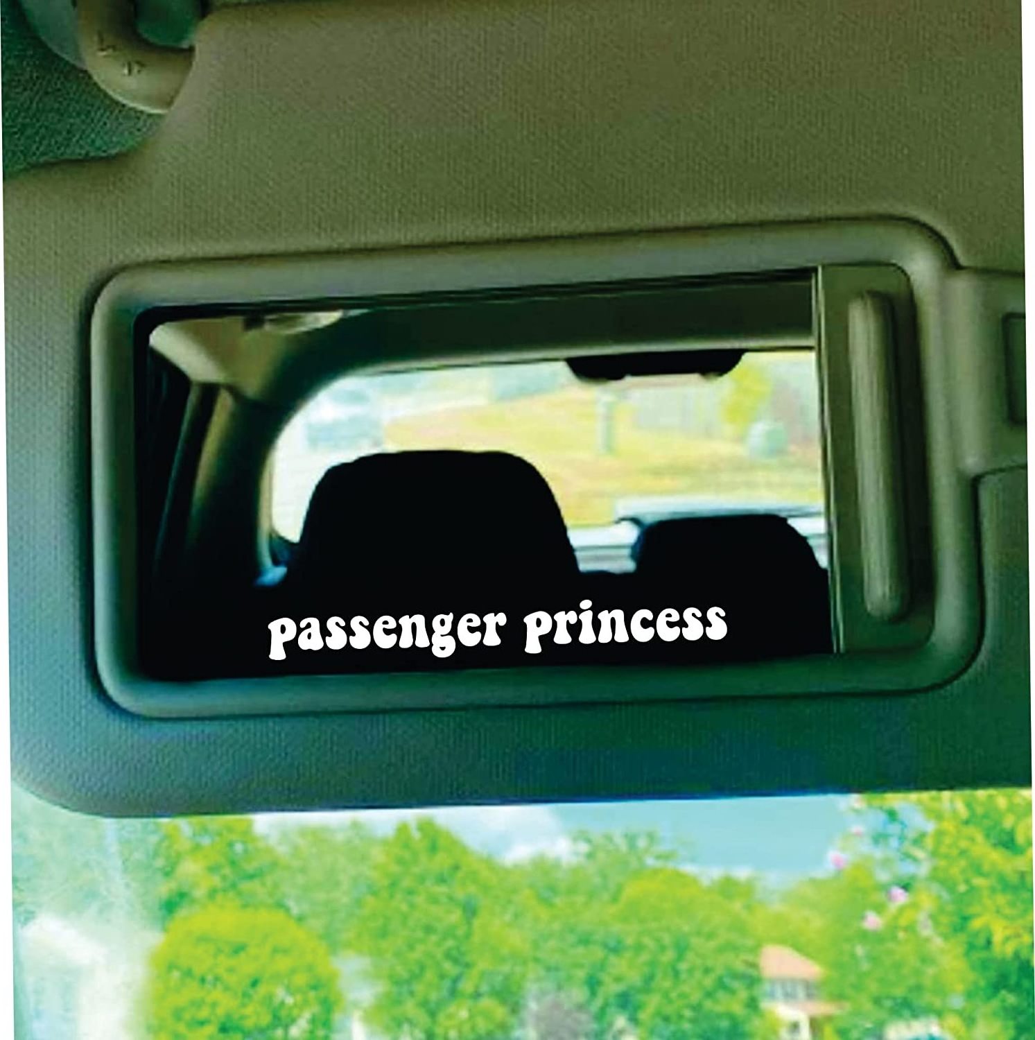 Custom Colorful Lettering Passenger Princess Decal Sticker Vinyl Truck Mirror