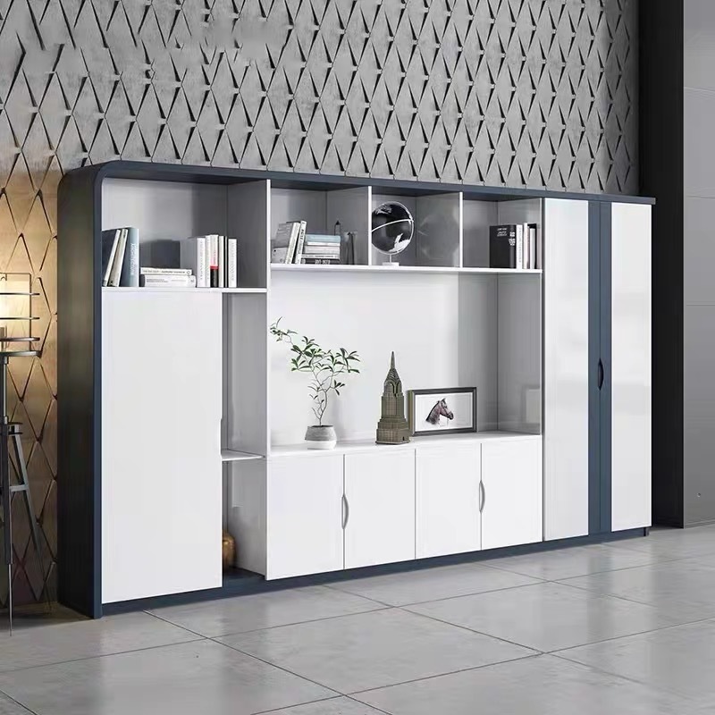 White Modern Wooden MDF Luxury with drawer Storage Shelf Bookcase Home Furniture Living Room File Locker side Cabinet