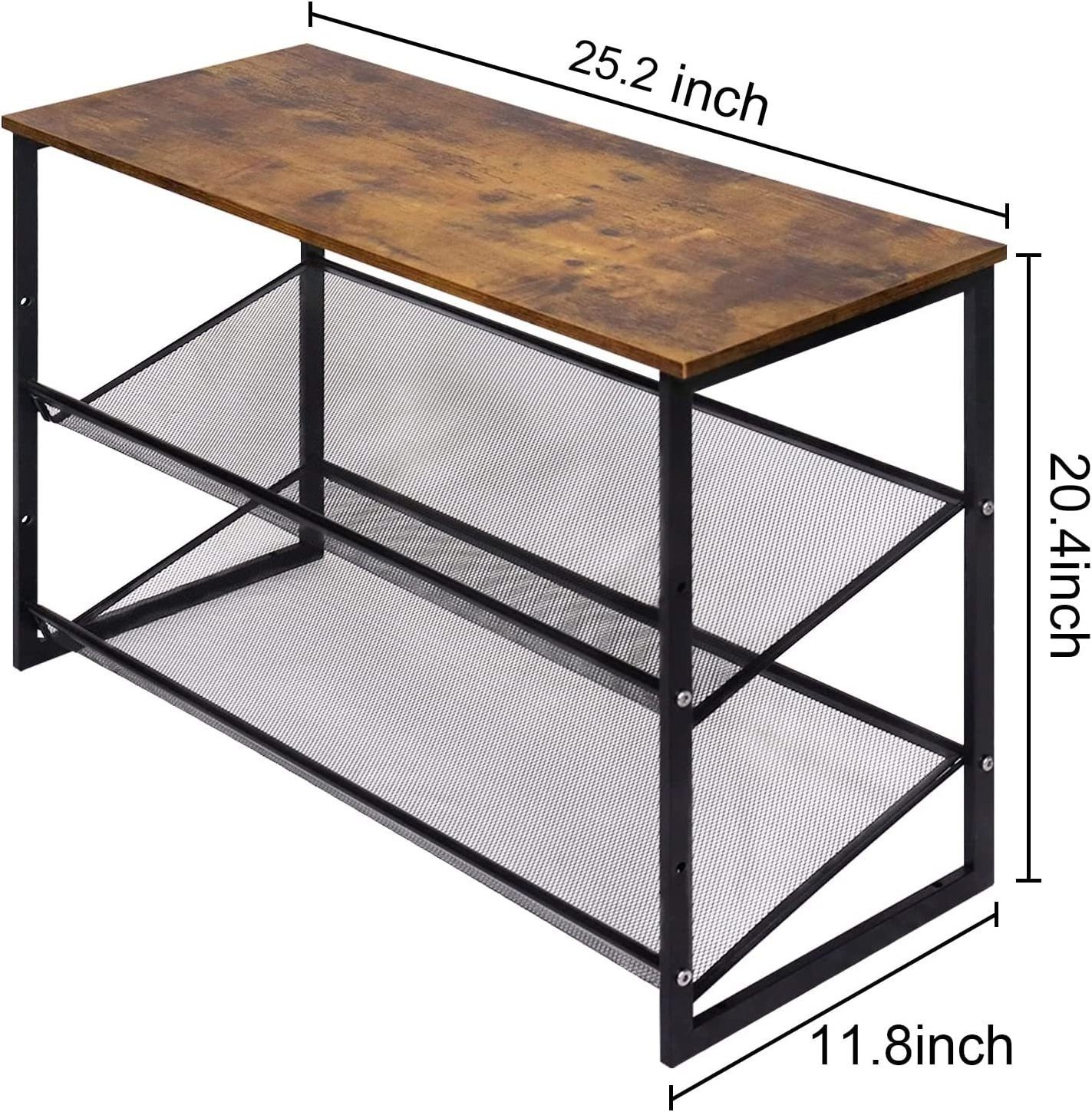 Wood shoe rack design dustproof shoe cabinet rack 3 layer shoe rack