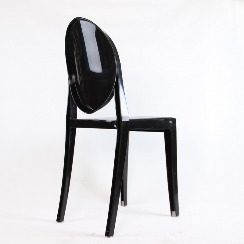 Fashion black hotel Chair Outdoor pp plastic chairs Crystal Dining ghost Chair for sale