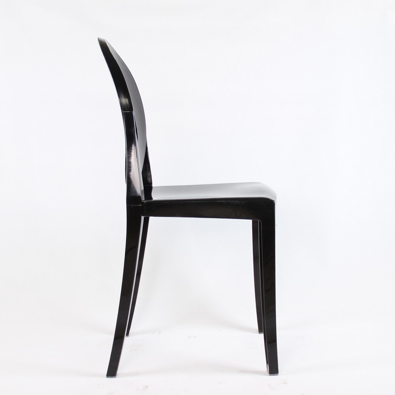 Fashion black hotel Chair Outdoor pp plastic chairs Crystal Dining ghost Chair for sale