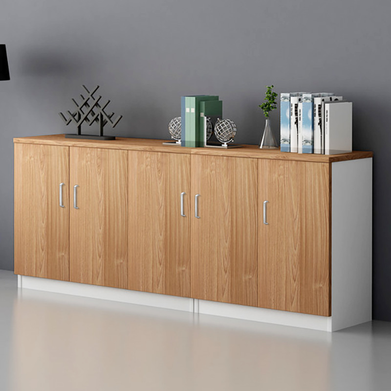 Modern Office Cabinet Simple Style Stronger Tall Wood Storage Cabinets with Doors Office Furniture