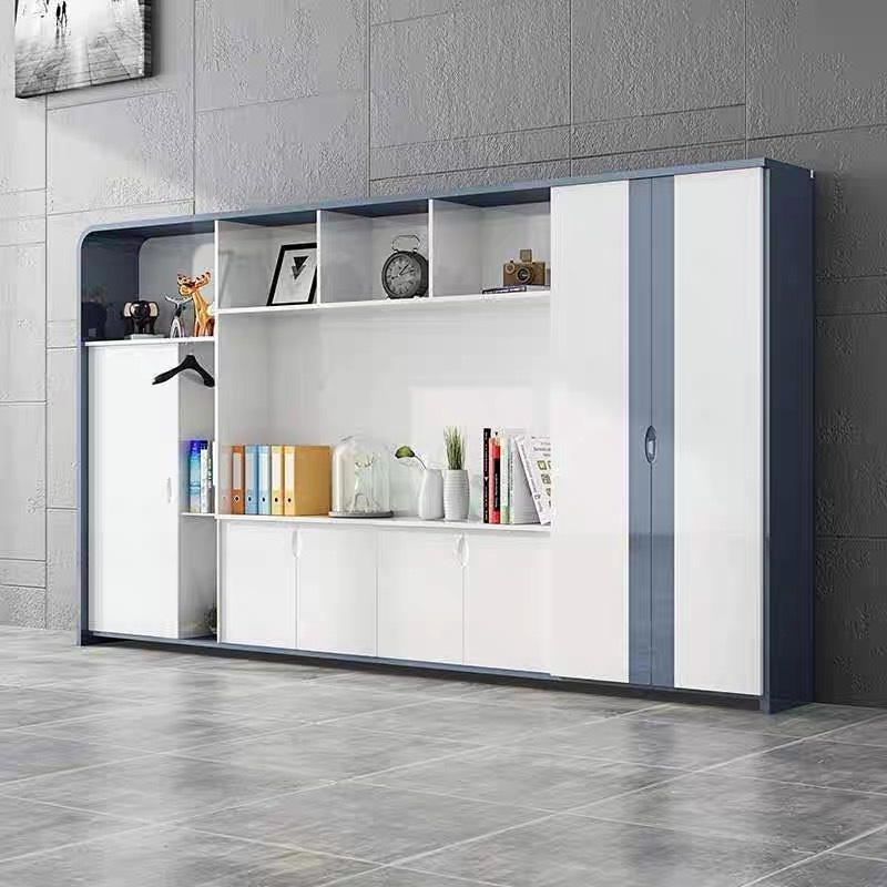 White Modern Wooden MDF Luxury with drawer Storage Shelf Bookcase Home Furniture Living Room File Locker side Cabinet