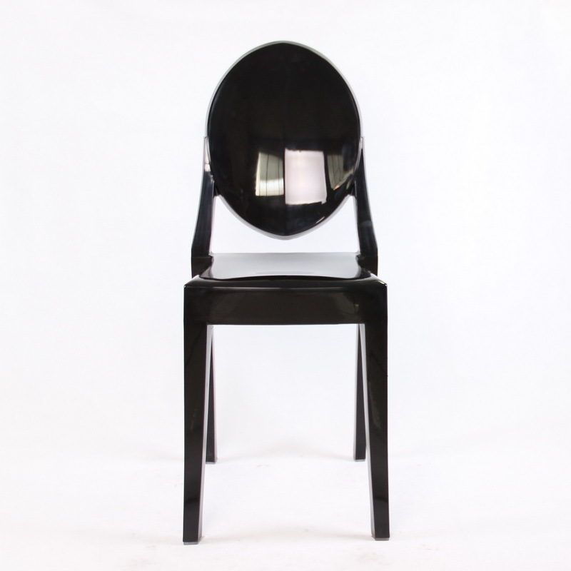 Fashion black hotel Chair Outdoor pp plastic chairs Crystal Dining ghost Chair for sale