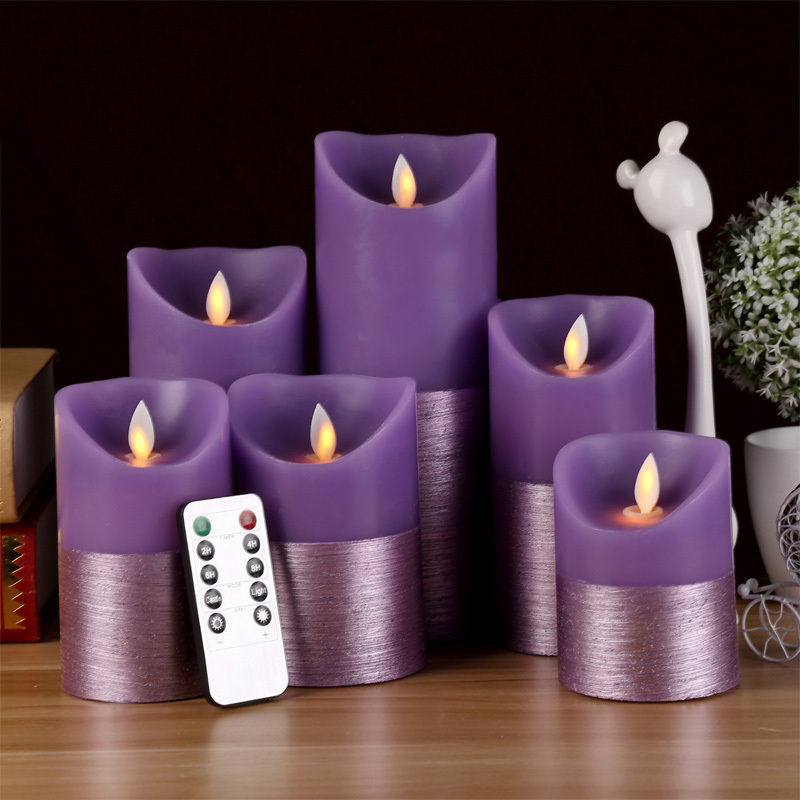 Battery operated pillar electric led candle