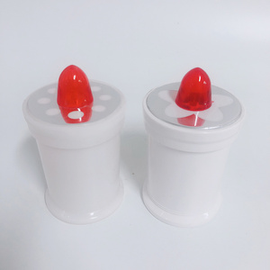 White Color Led Flickering Battery Operated Flameless Candles Led Votive Candles For Grave Cemetery Memorial Decoration