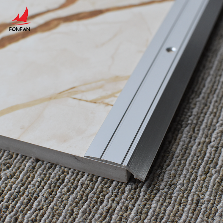 Hot sale silver threshold strips metal easy install covering profile transition trim flooring accessories China supplier