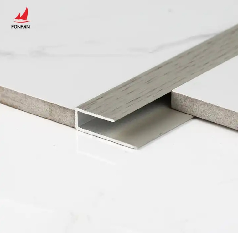 C Shape Aluminum Ceramic Tile Border Edging Trim Ceiling Decorative Aluminum Trim For Tile