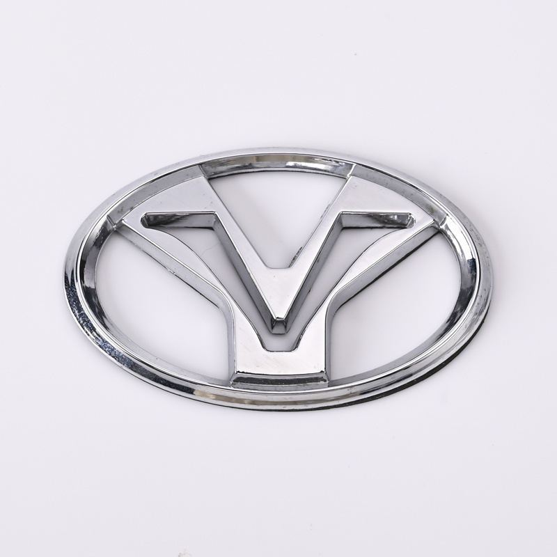 Factory Custom Premium Chrome silver 3D metal or abs plastic auto car emblems custom badge logo with ISO certs