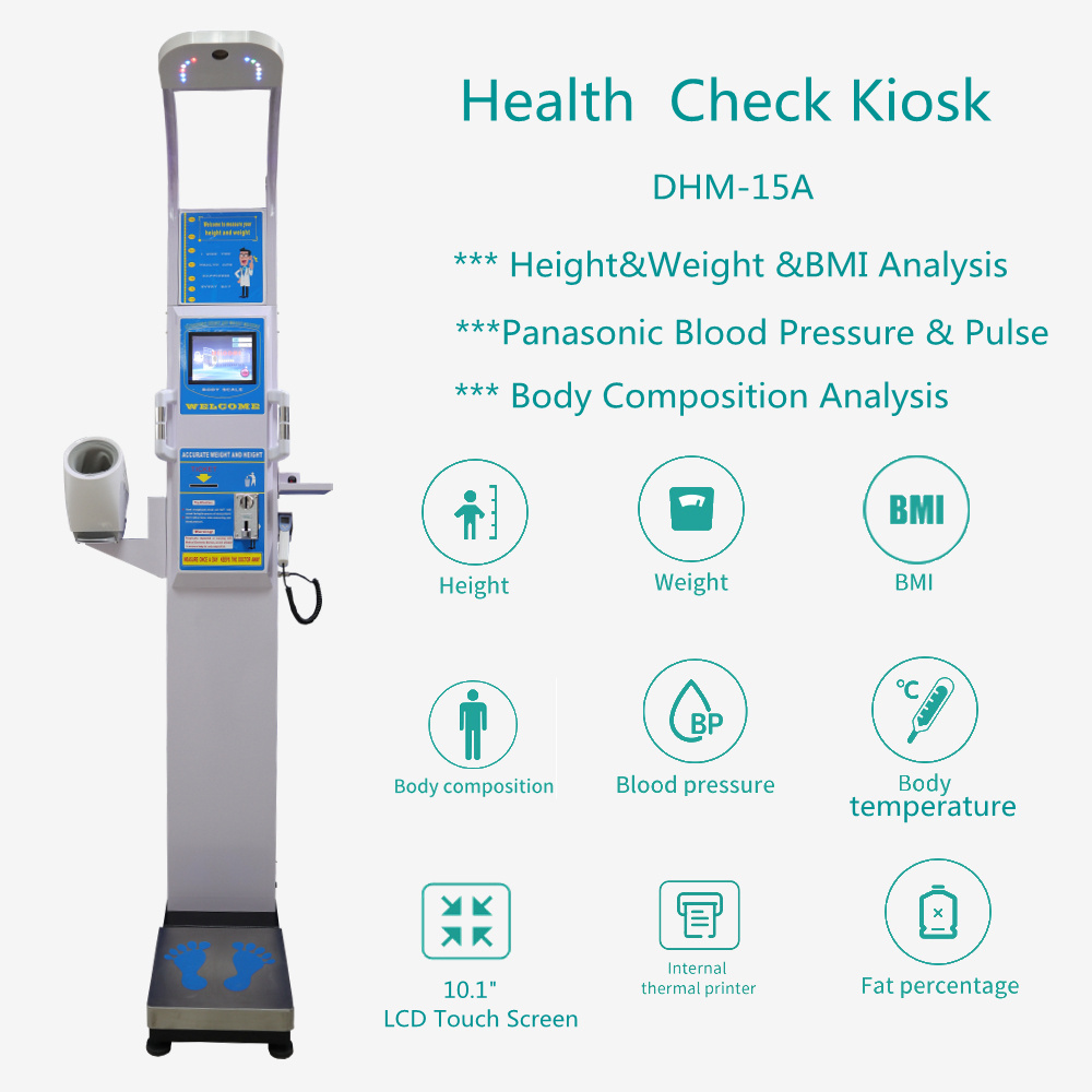 DHM-15A medical Health Check Kiosk with body composition analysis