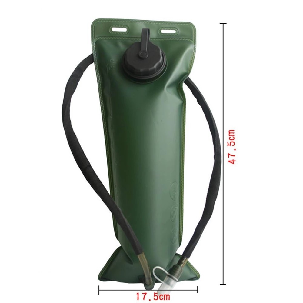 2.5L 3L Leakproof Bicycle Sports Water Bag Camping Hiking Climbing Tactical Green Hydration Bladder