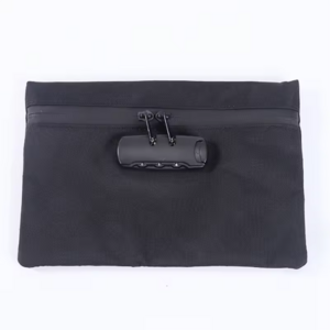 Multi Function Security Money Cash Bag with Lock Locking Bank pouch Bag For Cash Water Resistant Locking Money Bag for Travel