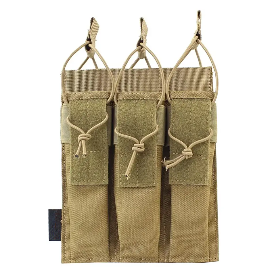 Open Top Triple Kangaroo Camo Pouch Tactical Molle Pouches Magazine Pouch