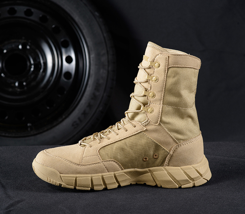 Hot Men Summer  Desert Tan Permeable  Tactical Special Forces Training  Boots