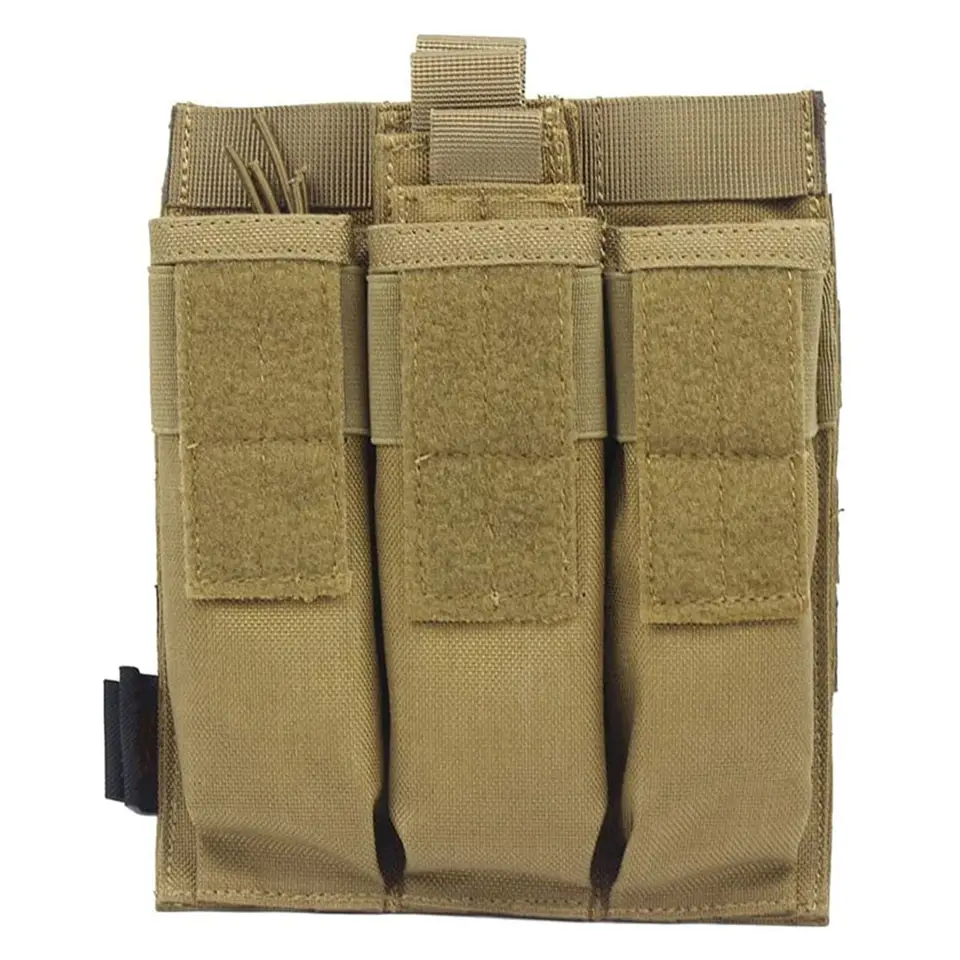 Open Top Triple Kangaroo Camo Pouch Tactical Molle Pouches Magazine Pouch