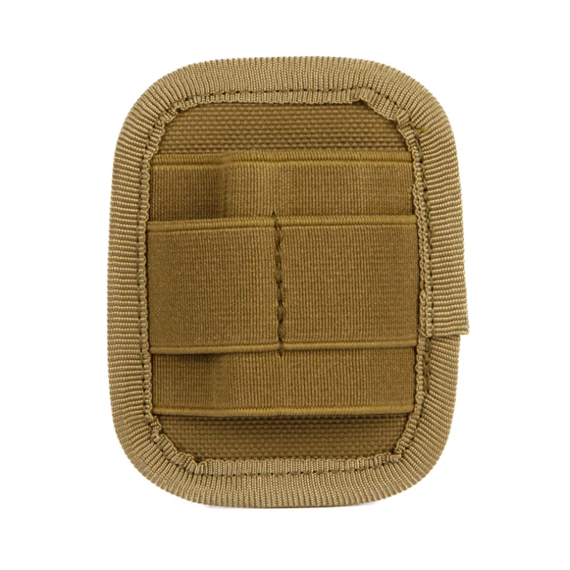 Tactical Molle Elastic Organizer Holder Pouch Hook Backed Modular Insert EDC Tool Accessories Flashlight Holder