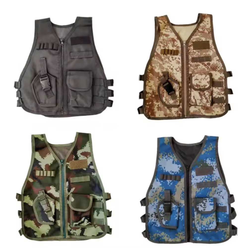 Children Hunting Tactical Vest Kids Gear Uniform Boy Girl Outdoor Costume