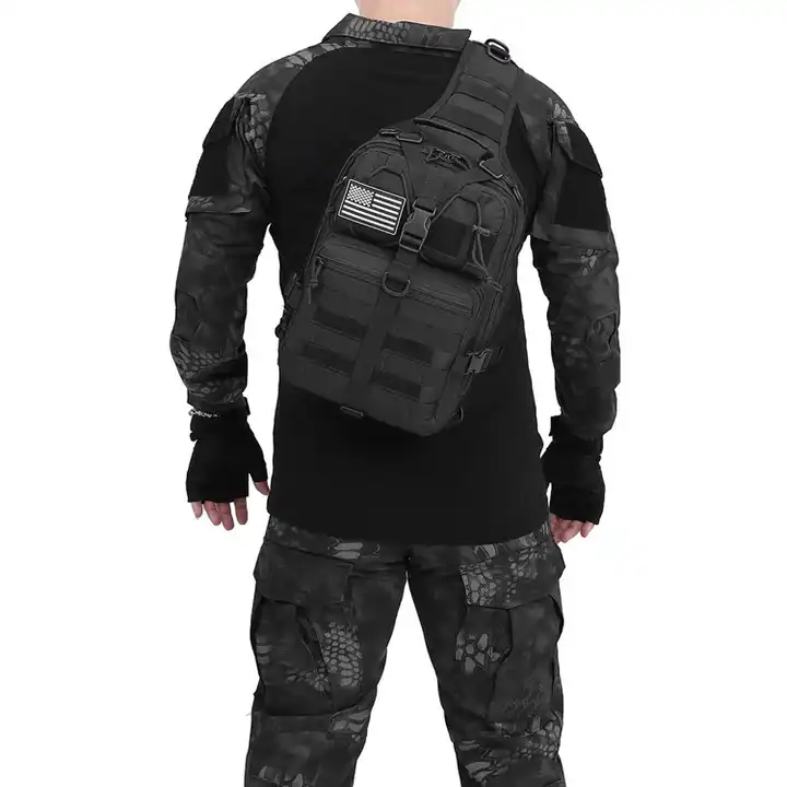 Water-Resistant Tactical Sling Bag Pack Milita Rover Shoulder Backpack EDC Assault Range Bag