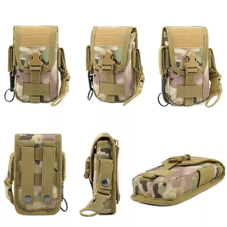 Tactical MOLLE Small Camping Pouch Hiking Hip Outdoor Waist Belt Mobile Phone Bag