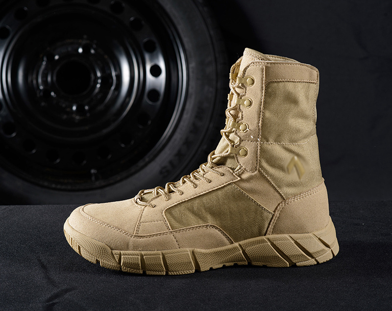 Hot Men Summer  Desert Tan Permeable  Tactical Special Forces Training  Boots