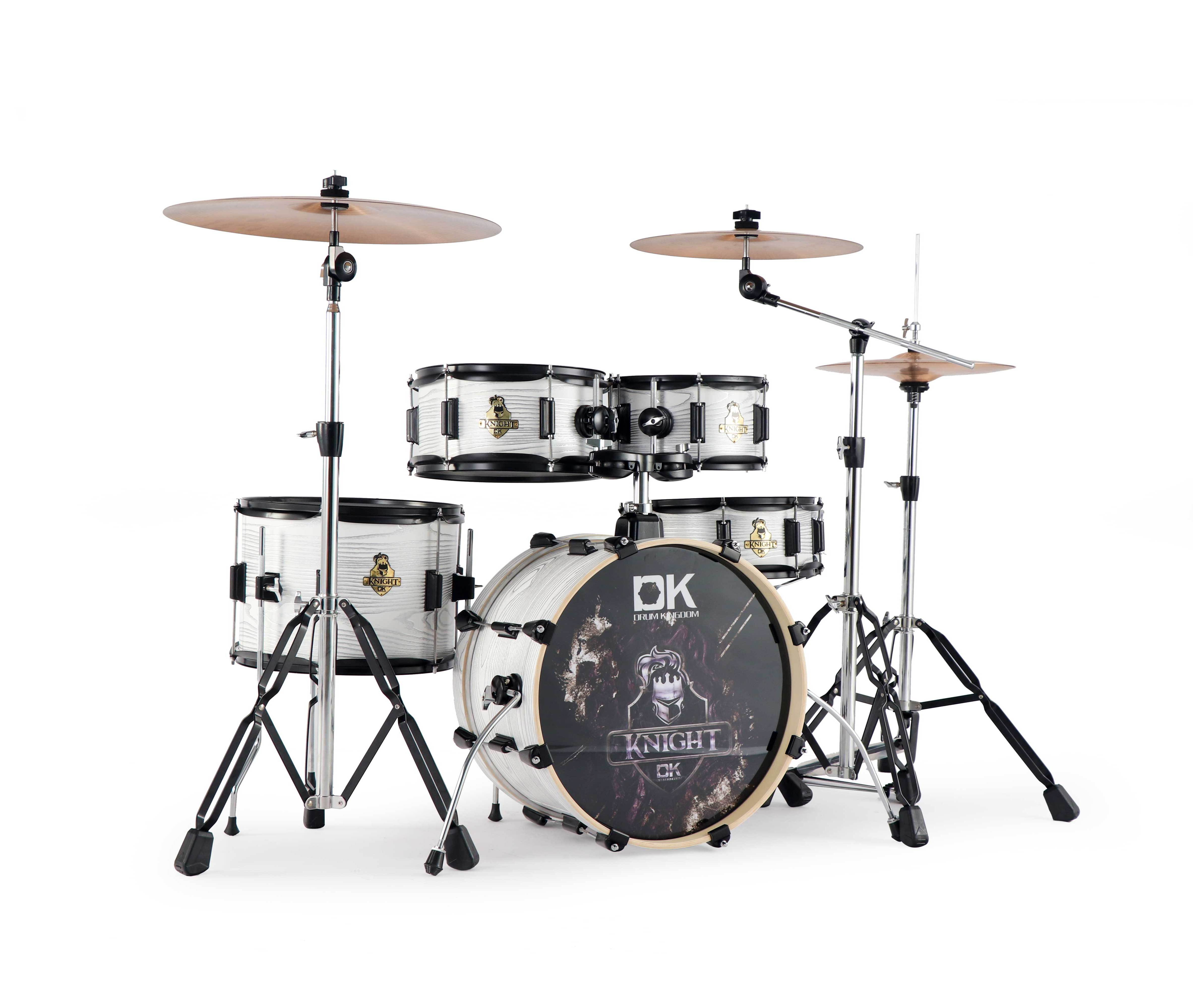 DK brand  Knight series 18''  PVC wrap rolling Drum Sets with cymbal stands