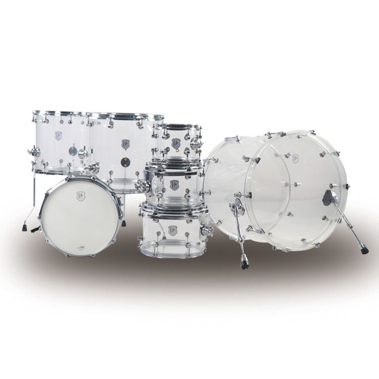 Good quality musical instrument acoustic acrylic 7pieces drum set